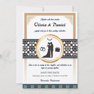Faire-part de mariage Geometric Bliss