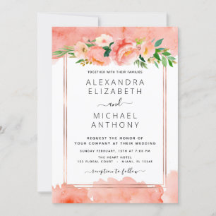 Faire-part de mariage géométrique de la plage de c