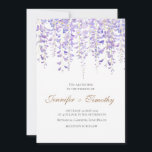 Faire-part de mariage glycine violette<br><div class="desc">Faire-part de mariage glycine violette</div>