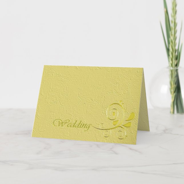 Faire-part de mariage Golden Swils (Devant)