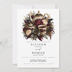 Faire-part de mariage gothique