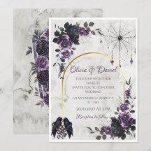Faire-part de mariage gothique