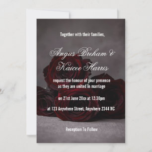Faire-part de mariage gothique Romantisme sombre
