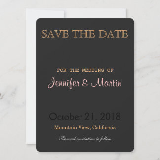 Faire-part de mariage gris arrondi traditionnel