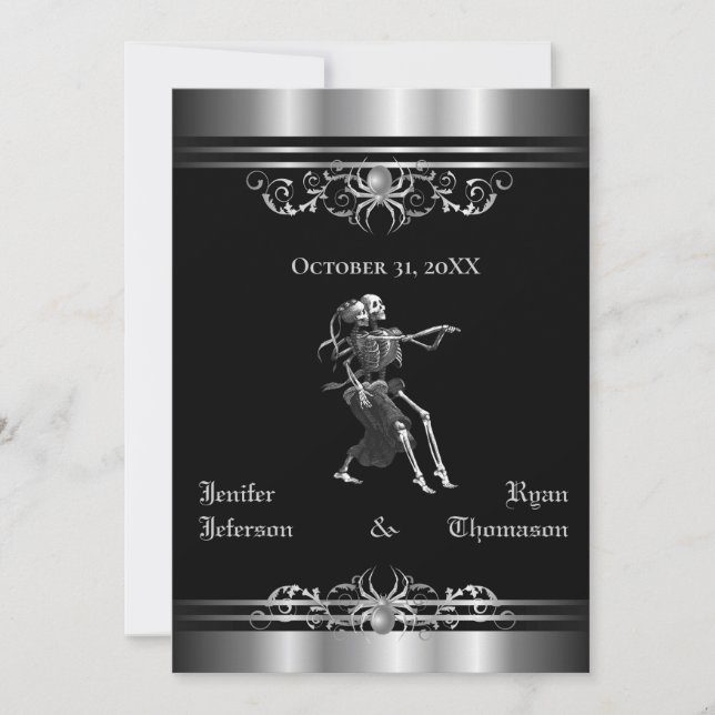 faire-part de mariage halloween (Devant)