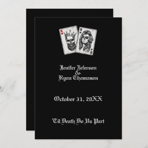 faire-part de mariage halloween