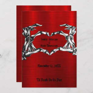 faire-part de mariage halloween