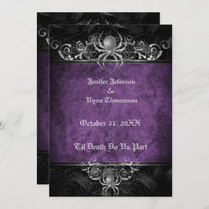 faire-part de mariage halloween