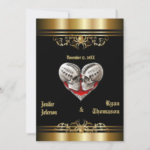 faire-part de mariage halloween