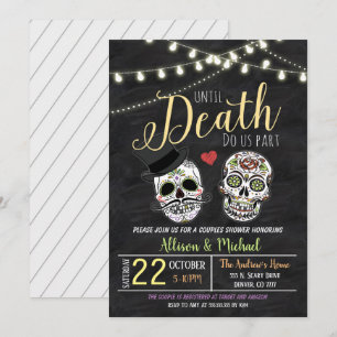 Faire-part de mariage Halloween pour une fête de m