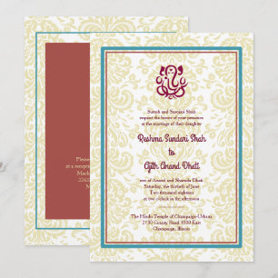 Faire-part de mariage hindou