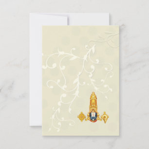 Faire-part de mariage hindoue du sud de l'Inde