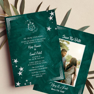 Faire-part de mariage hindoue indienne avec image 