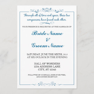Faire-part de mariage Imaginaire