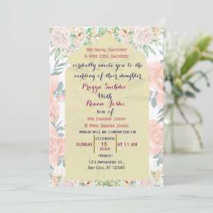 Faire-part de mariage indien