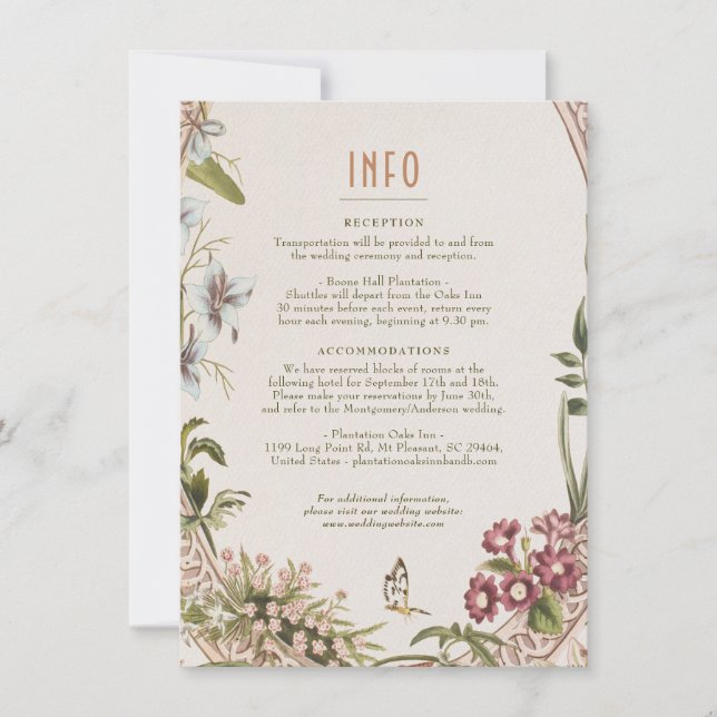 Faire-part de mariage INFO Vintage (Devant)