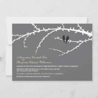 Faire-part de mariage Inséparable (noir)