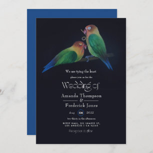 Faire-part de mariage Inséparables amusants