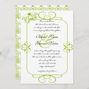 Faire-part de mariage Inséparables Apple Green