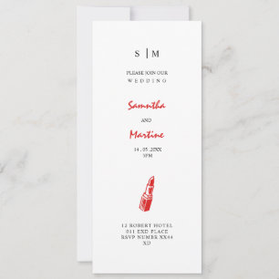 Faire-part de mariage inspiré d'une beauté élégant