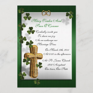 Faire-part de mariage irlandais
