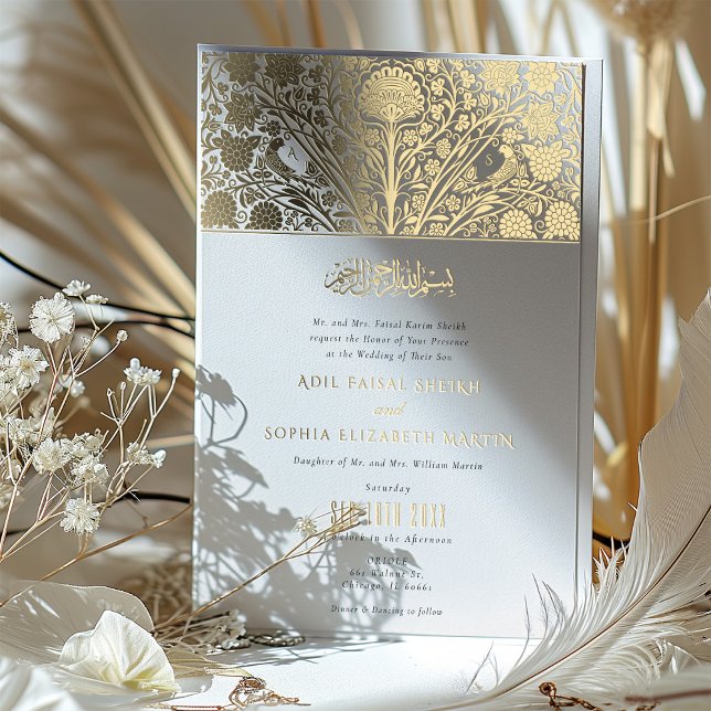 Faire-part de mariage islamique de fusion victorie (Créateur téléchargé)