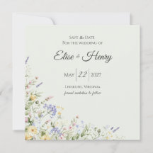 Faire-part de mariage Jardin Anglais Douceur