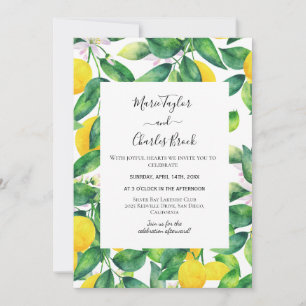 Faire-part de mariage Jardin de Citron