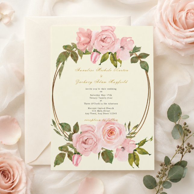 Faire-part de mariage Jardin de Roses Rouges (Créateur téléchargé)