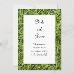 Faire-part de mariage Jardin vert