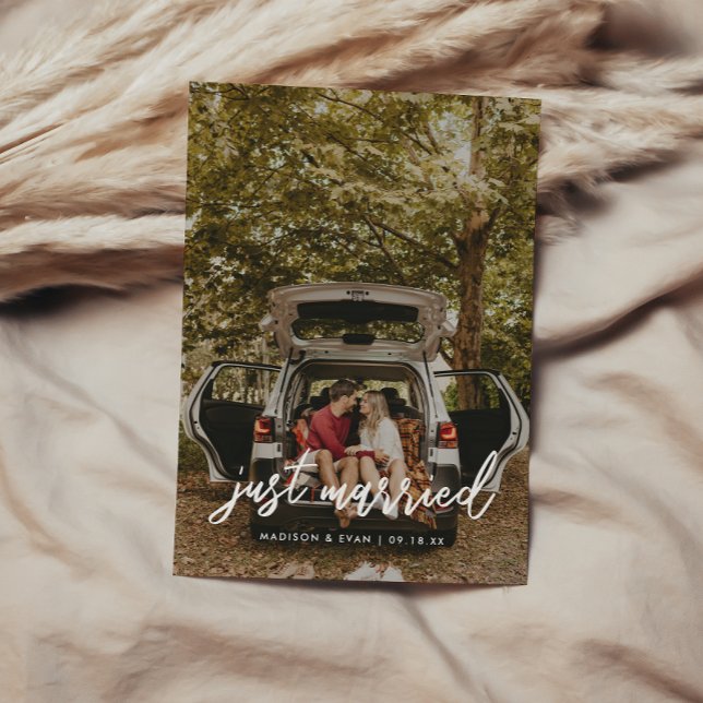 Faire-Part de Mariage 'Jeunes Mariés' avec Photo e (Créateur téléchargé)