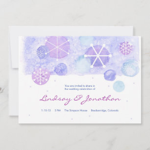 Faire-Part de Mariage Joyaux d'Hiver
