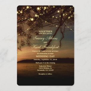 Faire-part de mariage Lakeside Rustique