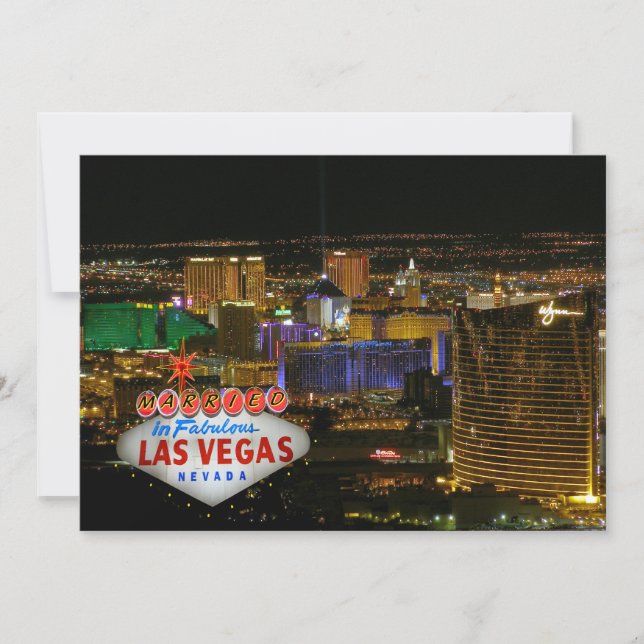 Faire-part de mariage Las Vegas (Devant)