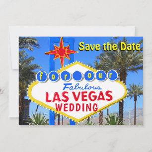 Faire-part de mariage Las Vegas pour réserver la d