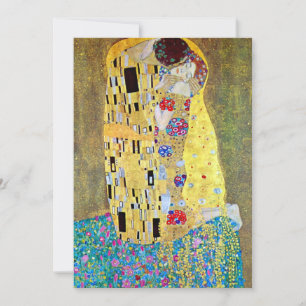 Faire-part de mariage ; Le baiser de Gustav Klimt
