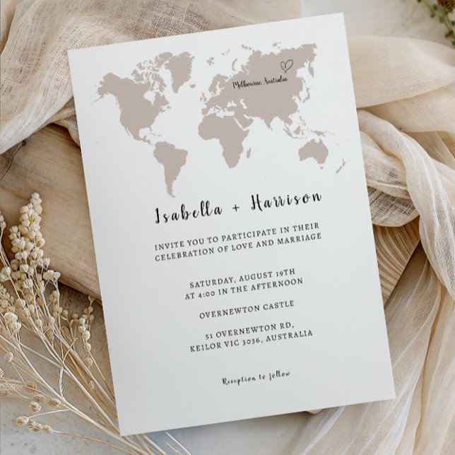 Faire-part de mariage le plus lumineux Carte du mo (Créateur téléchargé)