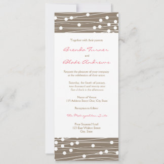 Faire-part de mariage - Lignes et points organique