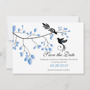 Faire-Part de Mariage "Love Birds" à Réserver la D