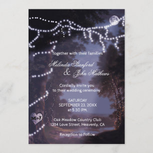 Faire-part de mariage Lumières de l'arbre