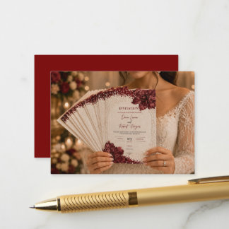 Faire-part de mariage luxueux modifiable