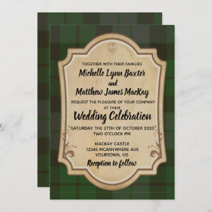Faire-part de mariage MacKay Tartan