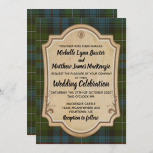 Faire-part de mariage MacKenzie Tartan