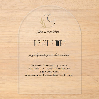 Faire-part de mariage magique sous l'inspiration d