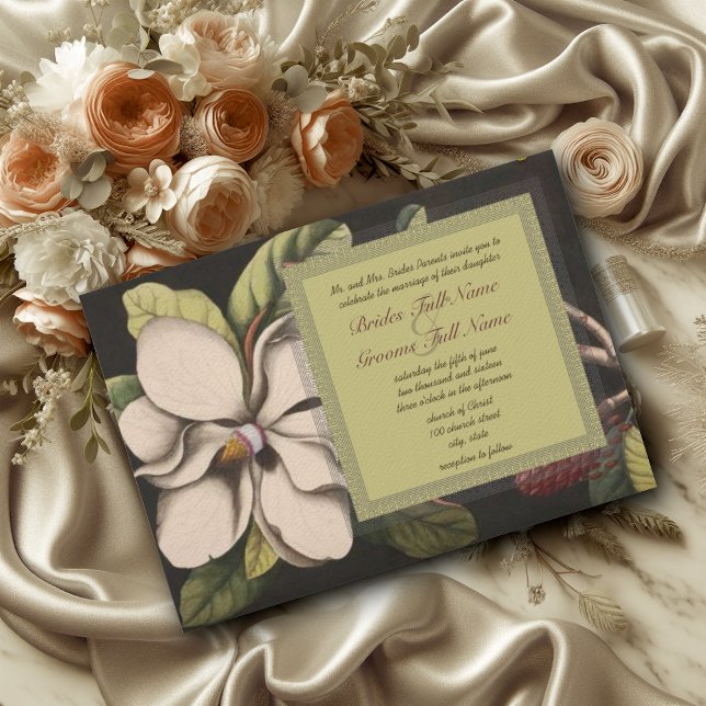 Faire-part de mariage Magnolia (Créateur téléchargé)