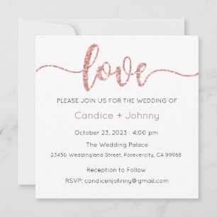 Faire-part de mariage, Mariage fixe, Amour