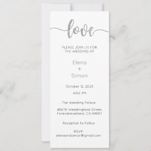 Faire-part de mariage, Mariage fixe, Amour