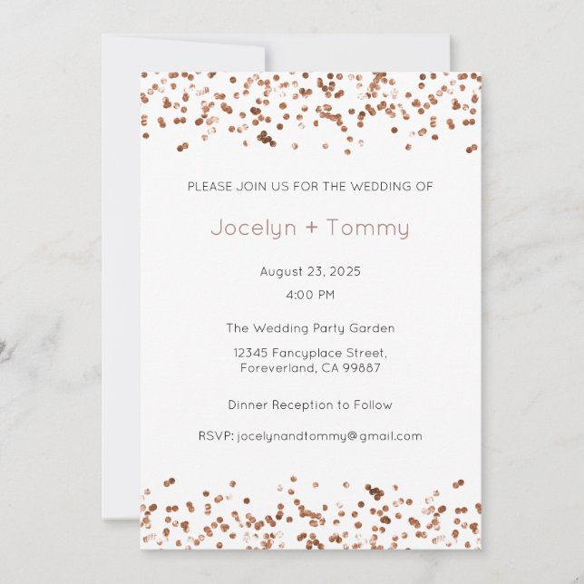 Faire-part de mariage, Mariage fixe, Coeur (Devant)