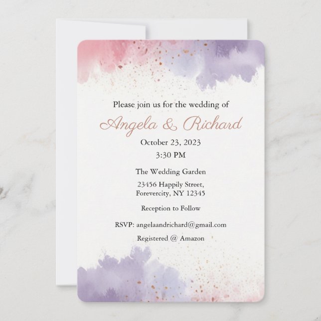 Faire-part de mariage, Mariage stationnaire, Marié (Devant)