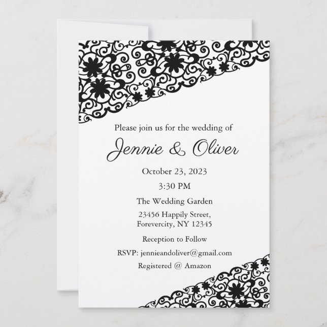 Faire-part de mariage, Mariage stationnaire, Marié (Devant)